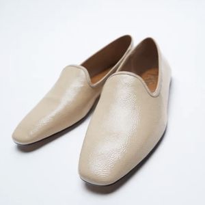 Zara mink coloured loafers BRAND NEW